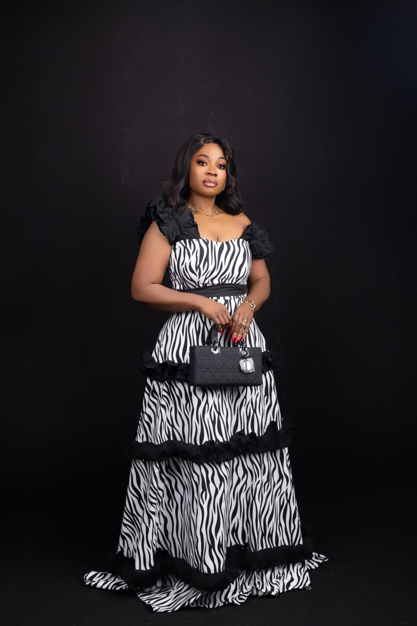 Zebra Empress Gown