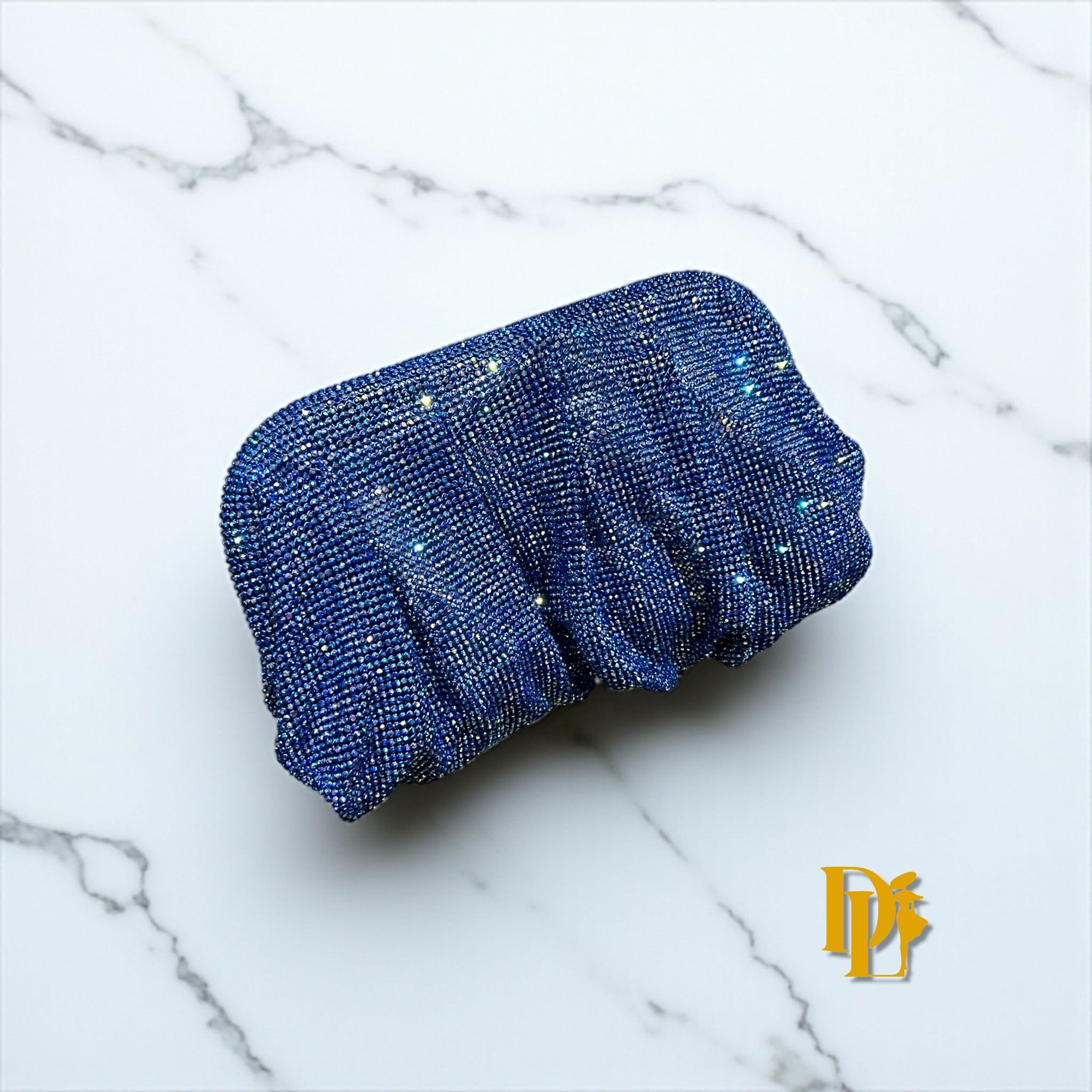 Midnight Halo Crystal Clutch